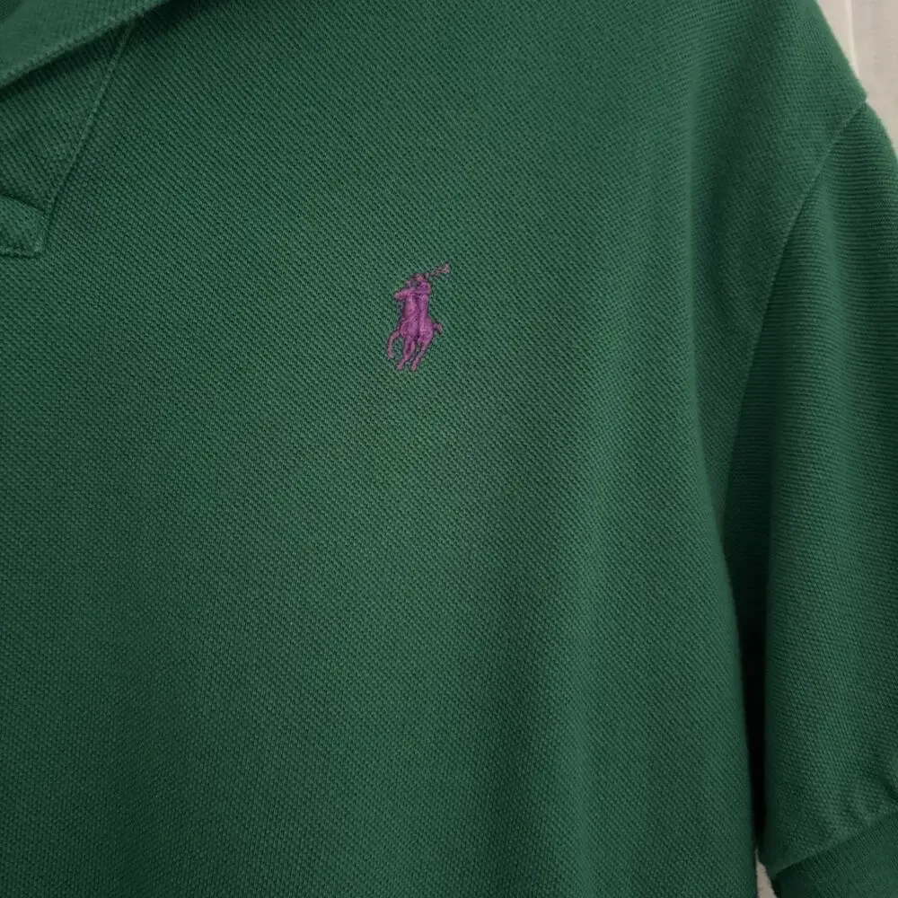 Men's Sharp Green Polo Golf Ralph Lauren Shirt Size Medium